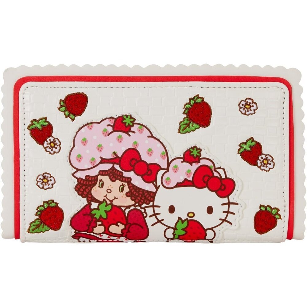 Charming Sanrio X Strawberry Shortcake Wallet - Scented & Embroidered Design